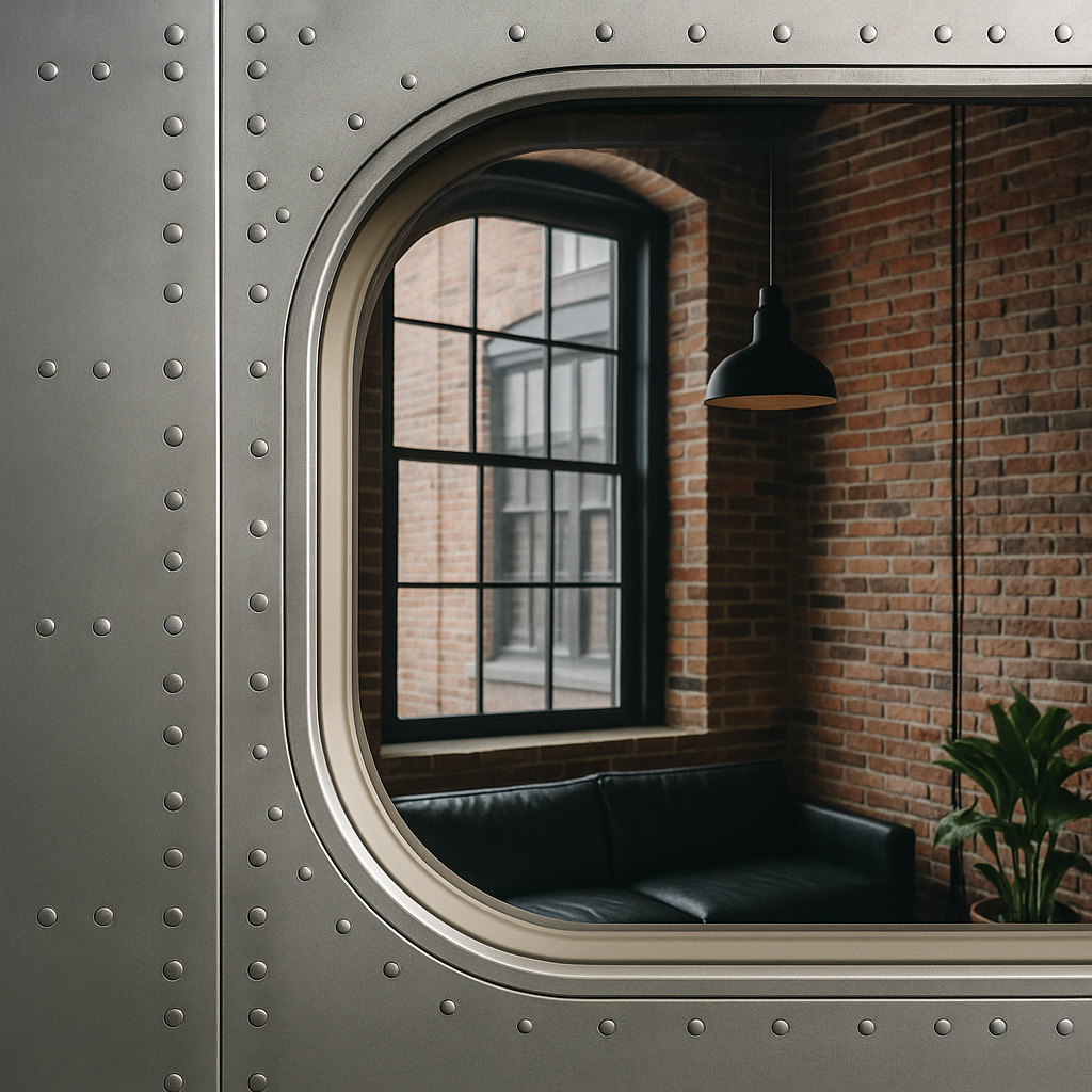 Loft Flugzeugteile Flugzeugmöbel urban Lifestyle Interior Design