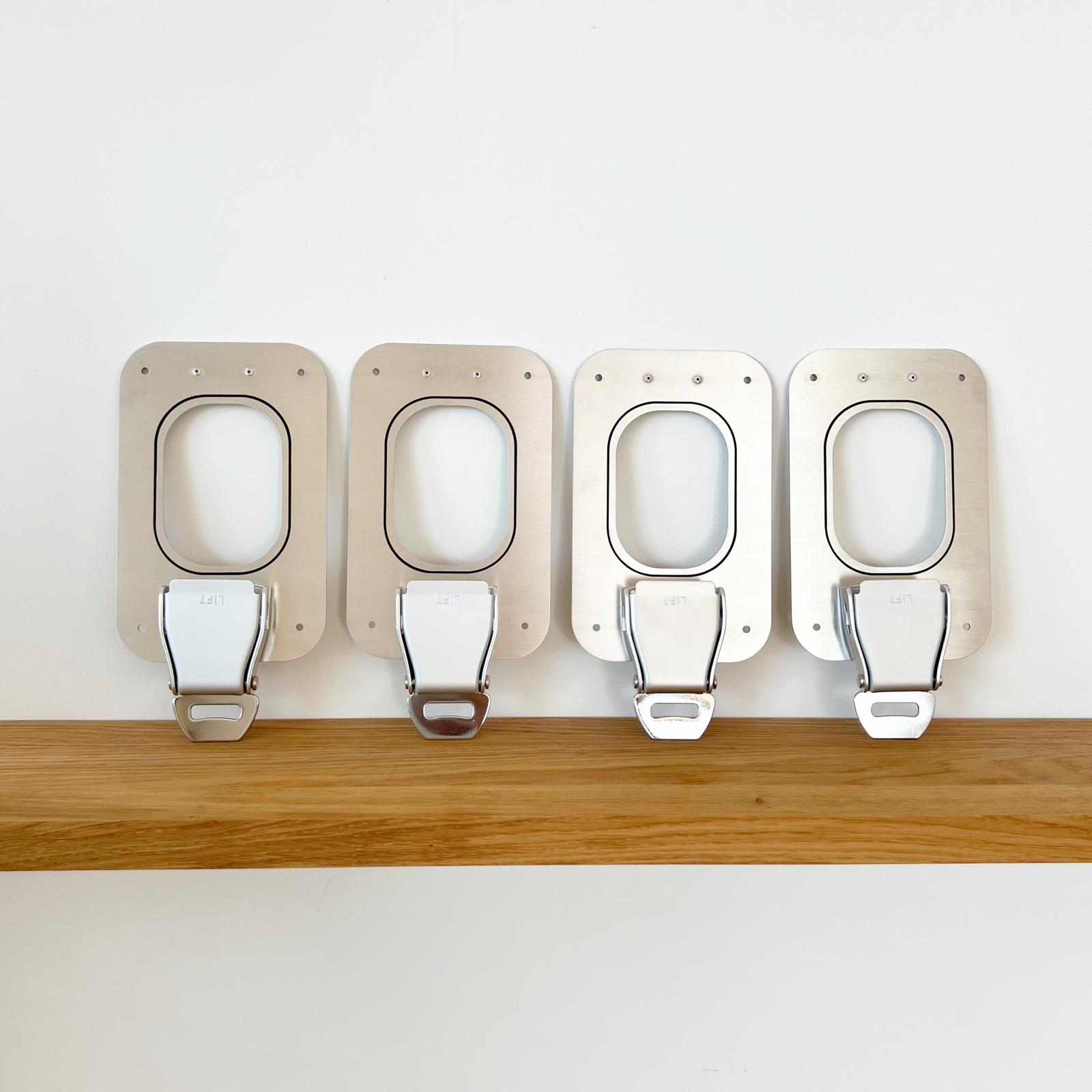 Set of 4 airplane keychains – industrial design furniture accessories