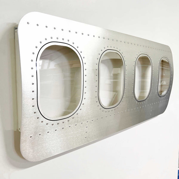 4er Flugzeugfenster Wanddekoration | Flugzeugmöbel als Luftfahrt-Geschenkidee 2