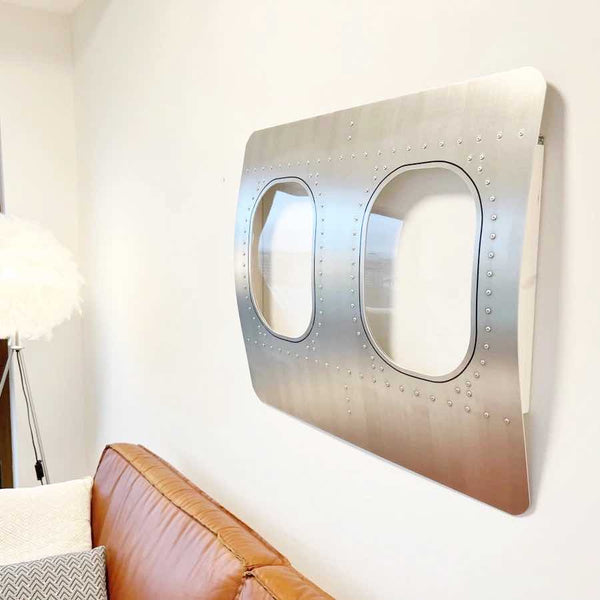 2er Flugzeugfenster Wanddekoration | Luftfahrt Design Wandelement - aircraftwindows