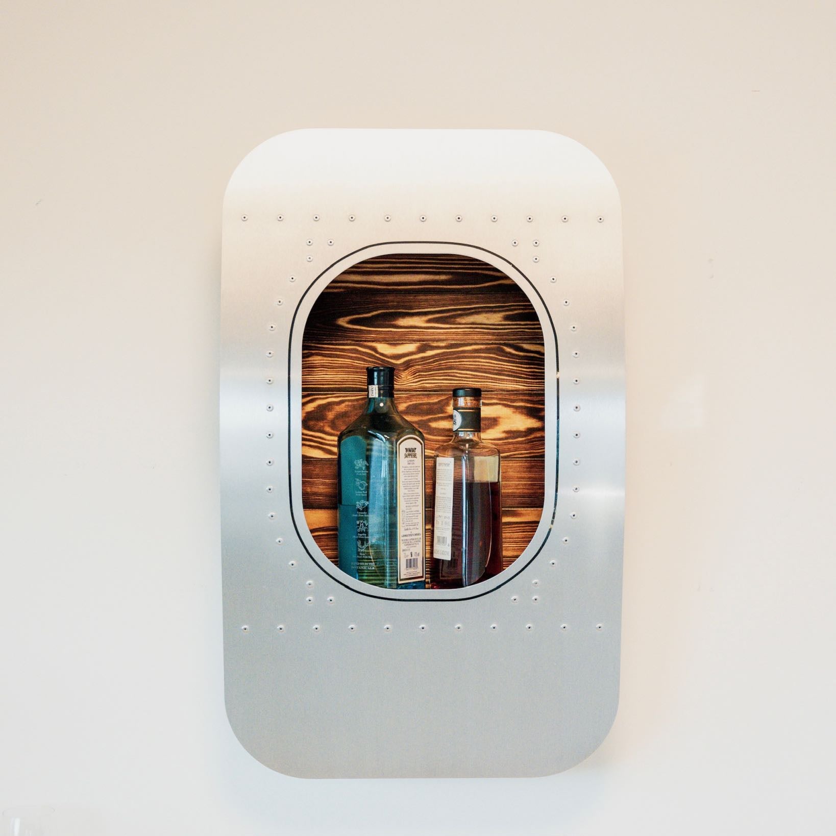 aircraftwindows Wandbar Single in geflämmt