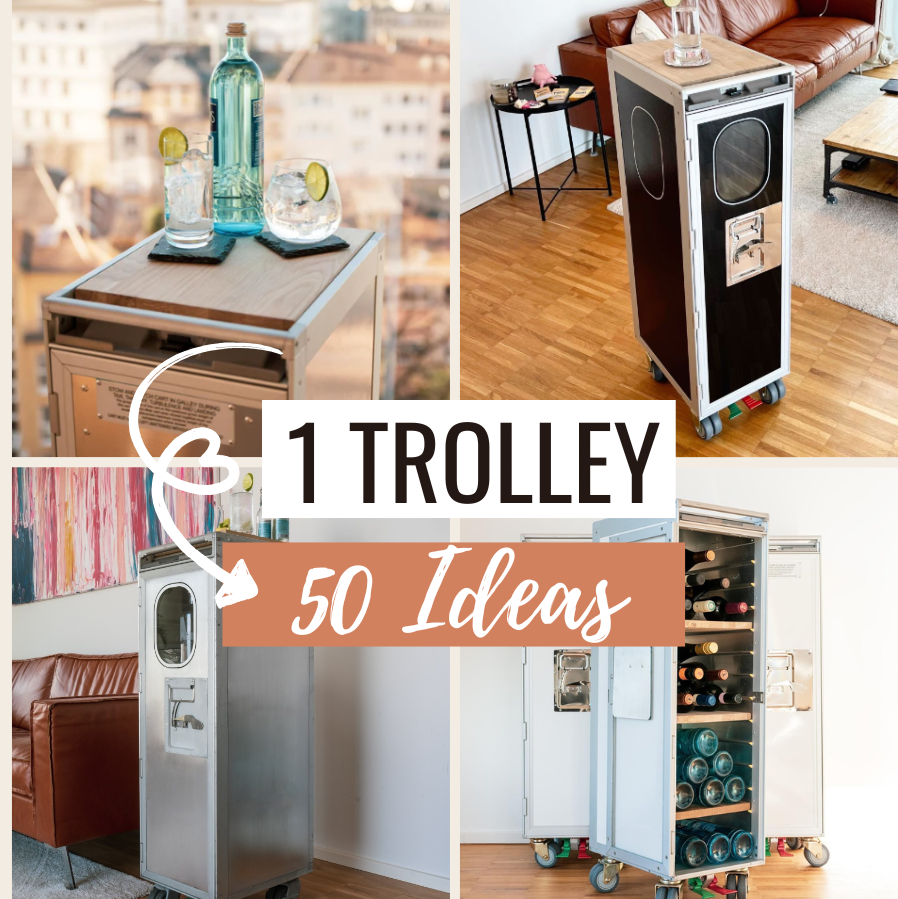 50 Ideen für den Flugzeugtrolley Nutzungsmöglichkeiten und Ideen für Zuhause