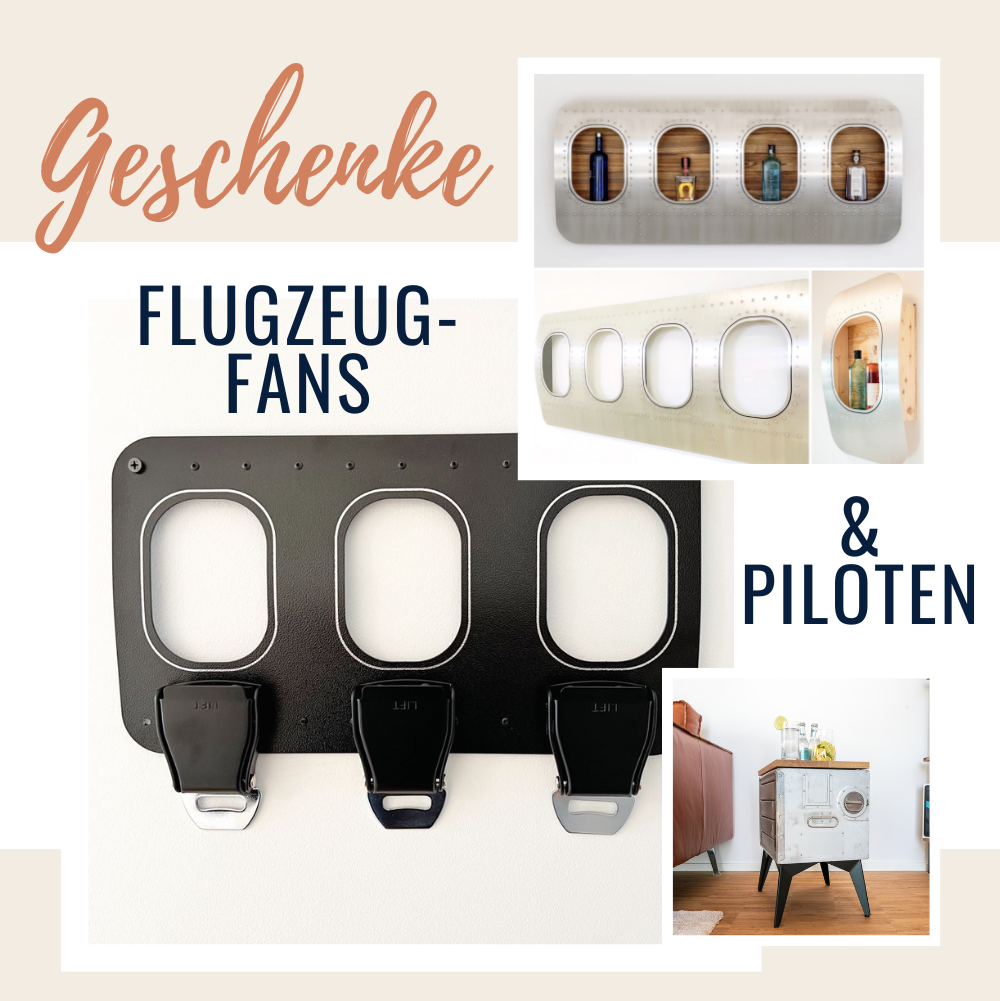 Geschenk für Flugzeugfans Piloten Vielflieger Geschenkidee im Aviation Style
