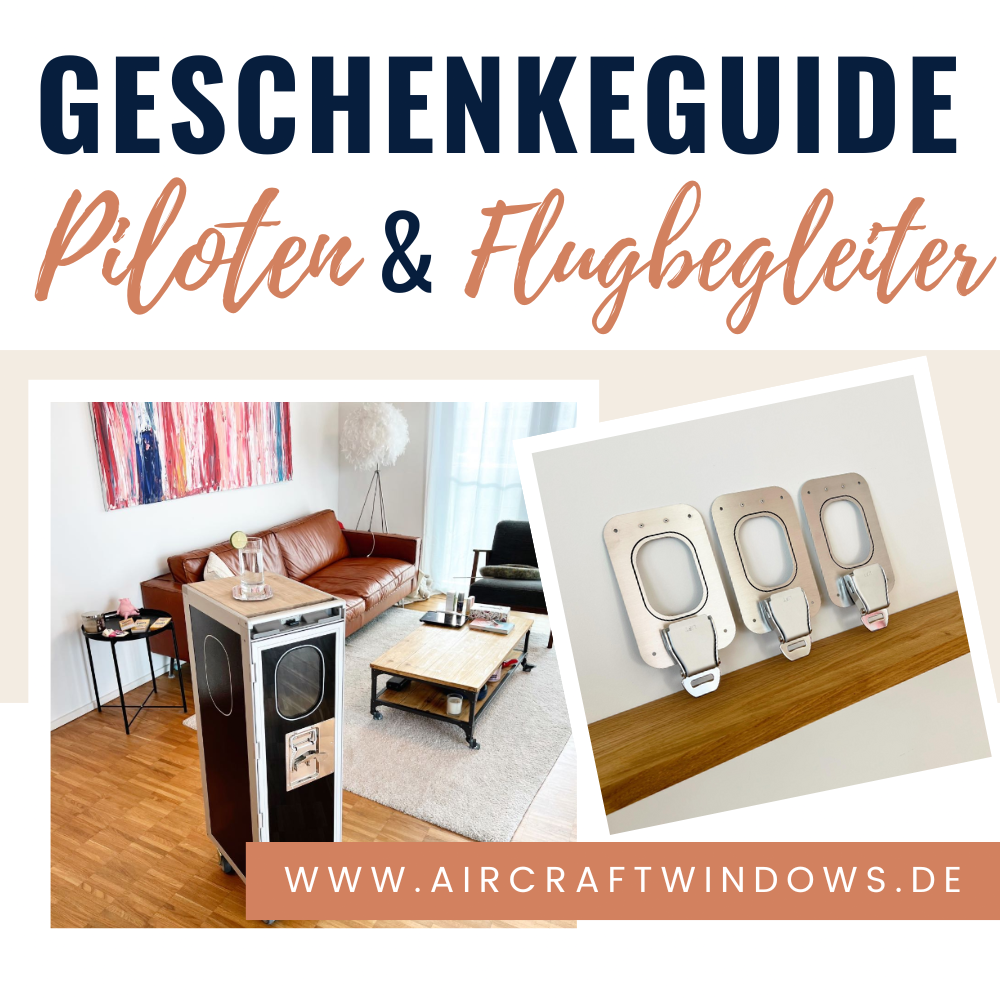 Geschenkeguide Piloten und Flugbegleiter Flugzeugmöbel Geschenkidee Weihnachten Geburtstag