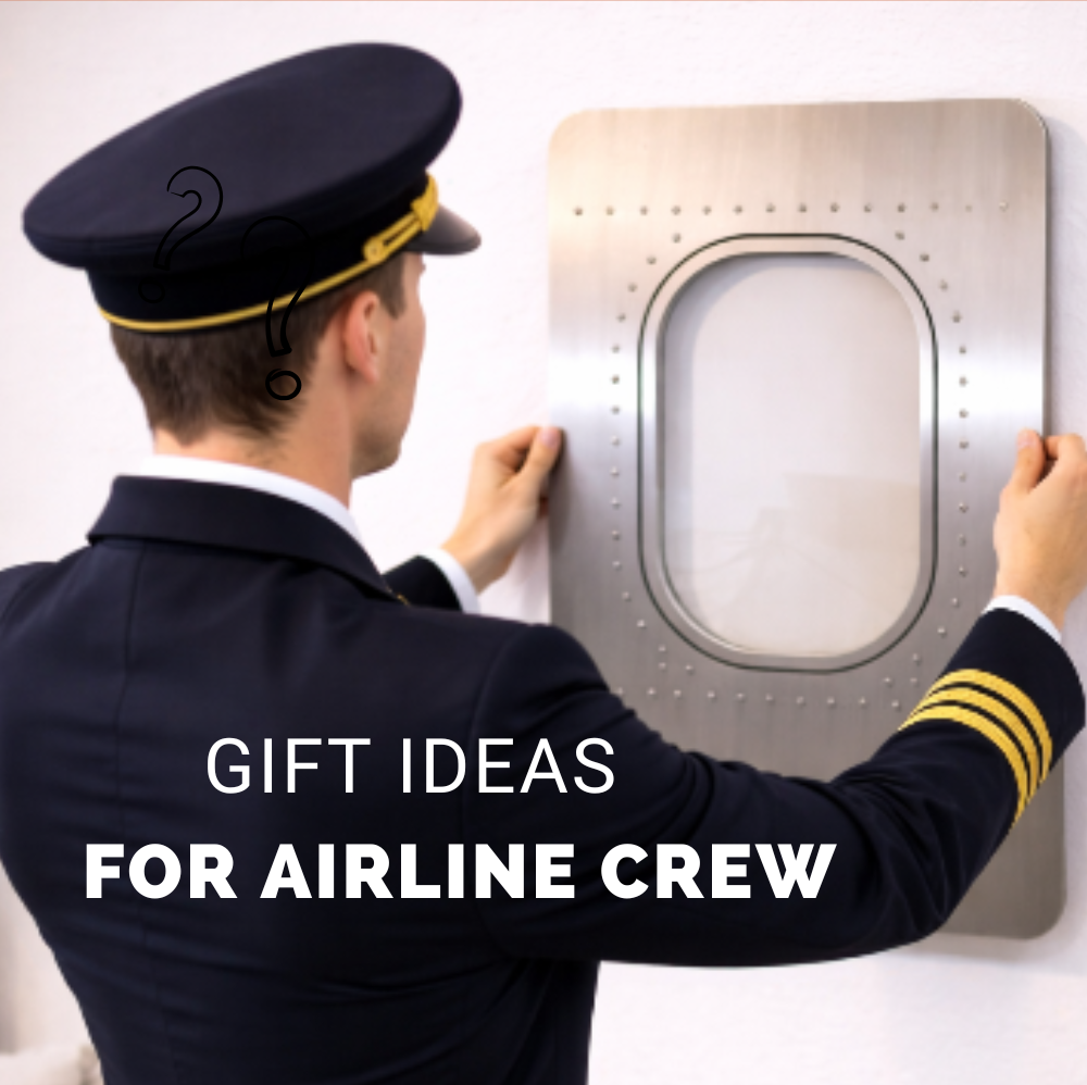 Geschenkideen für Airline Mitarbeiter mit Flugzeugmöbeln und Aviation Accessoires im Wohnraum