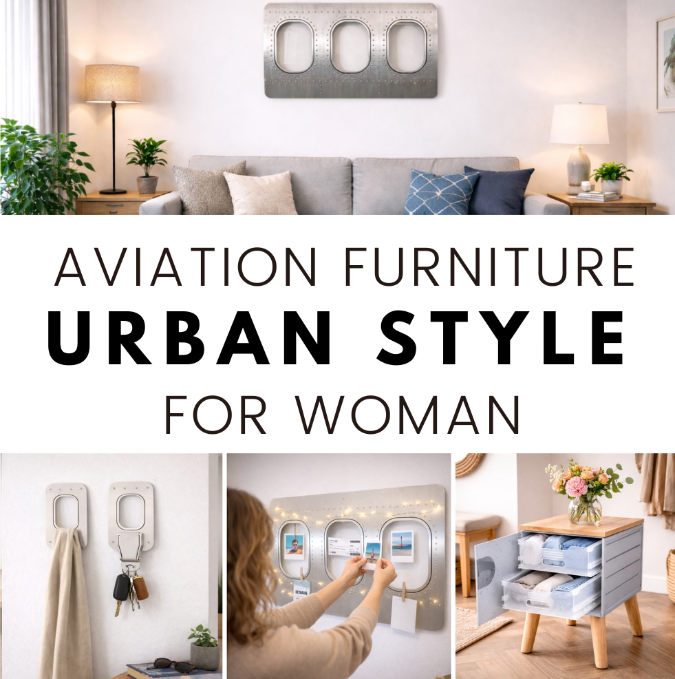 Flugzeugmöbel für zu Hause im Urban Style für moderne Frauen