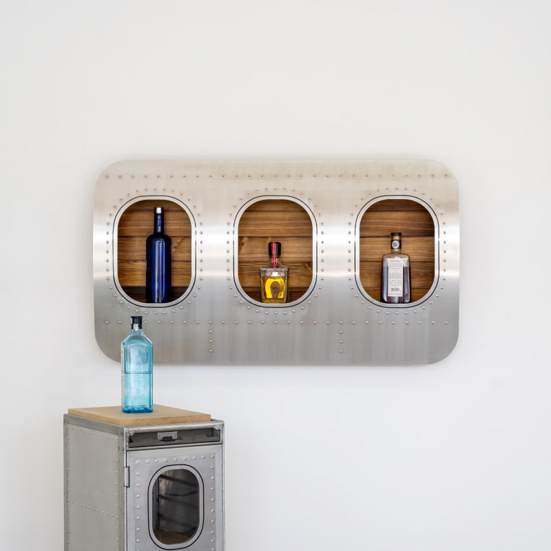 dreier Wandbar und Flugzeugtrolley 