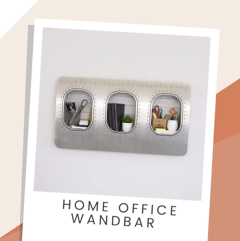 Wandbar Flugzeugmöbel Büro Home Office  Regal Industrial Design