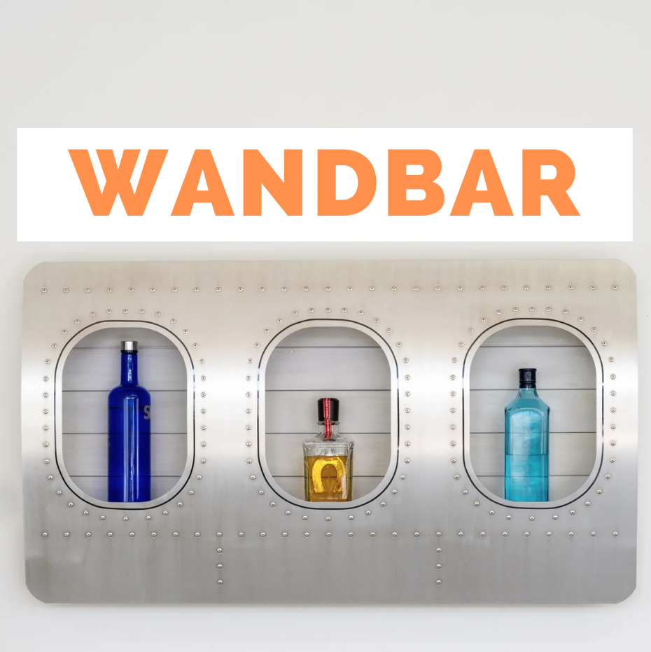 Was ist eine Flugzeugfenster Wandbar Design Barregal