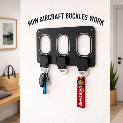 Wie funktioniert das Gurtschloss in einem Passagierflugzeug?