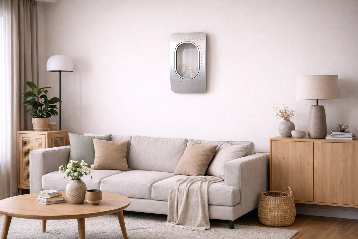 Single Window Wall Art – Aviation Aluminum Wall Décor 
