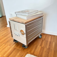 Rollcontainer Beistelltisch Flugzeugmöbel | Flugzeug Bord Box | Möbel aus Flugzeugteilen
