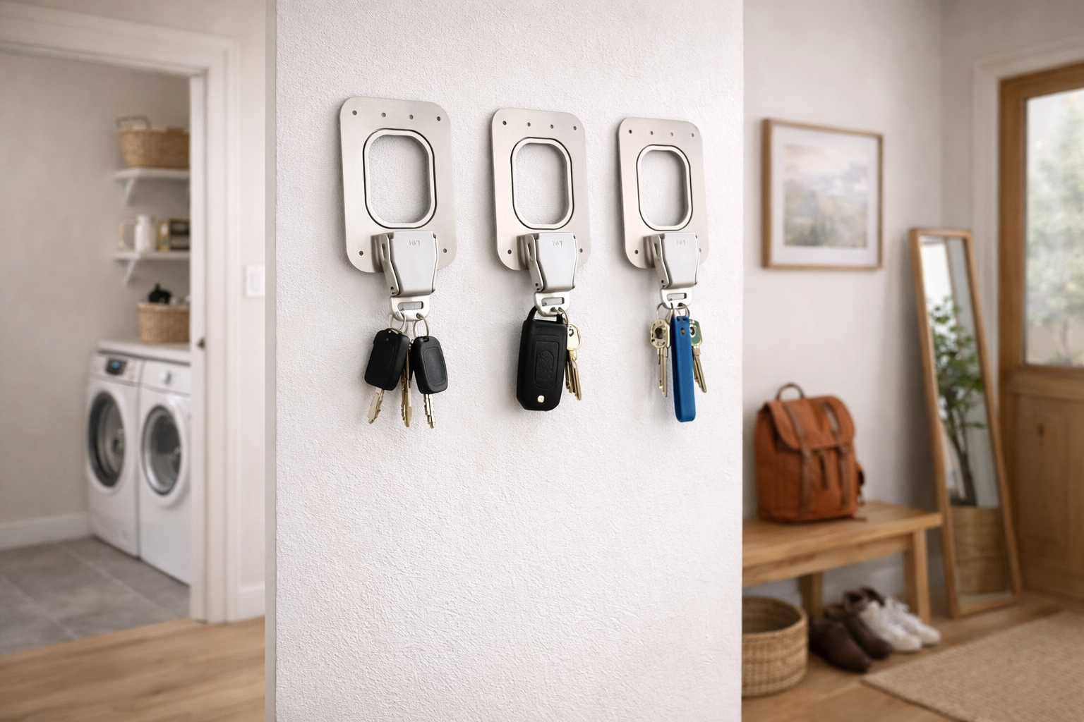 Dreier-Set Schlüsselhalter als Flugzeugmöbel Accessoire im Aviation Stil