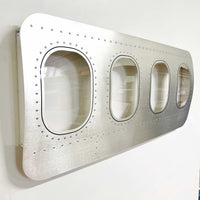 4er Flugzeugfenster Wanddekoration | Flugzeugmöbel als Luftfahrt-Geschenkidee 2