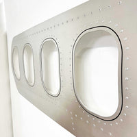 4er Flugzeugfenster Wanddekoration | Flugzeugmöbel als Luftfahrt-Geschenkidee 3