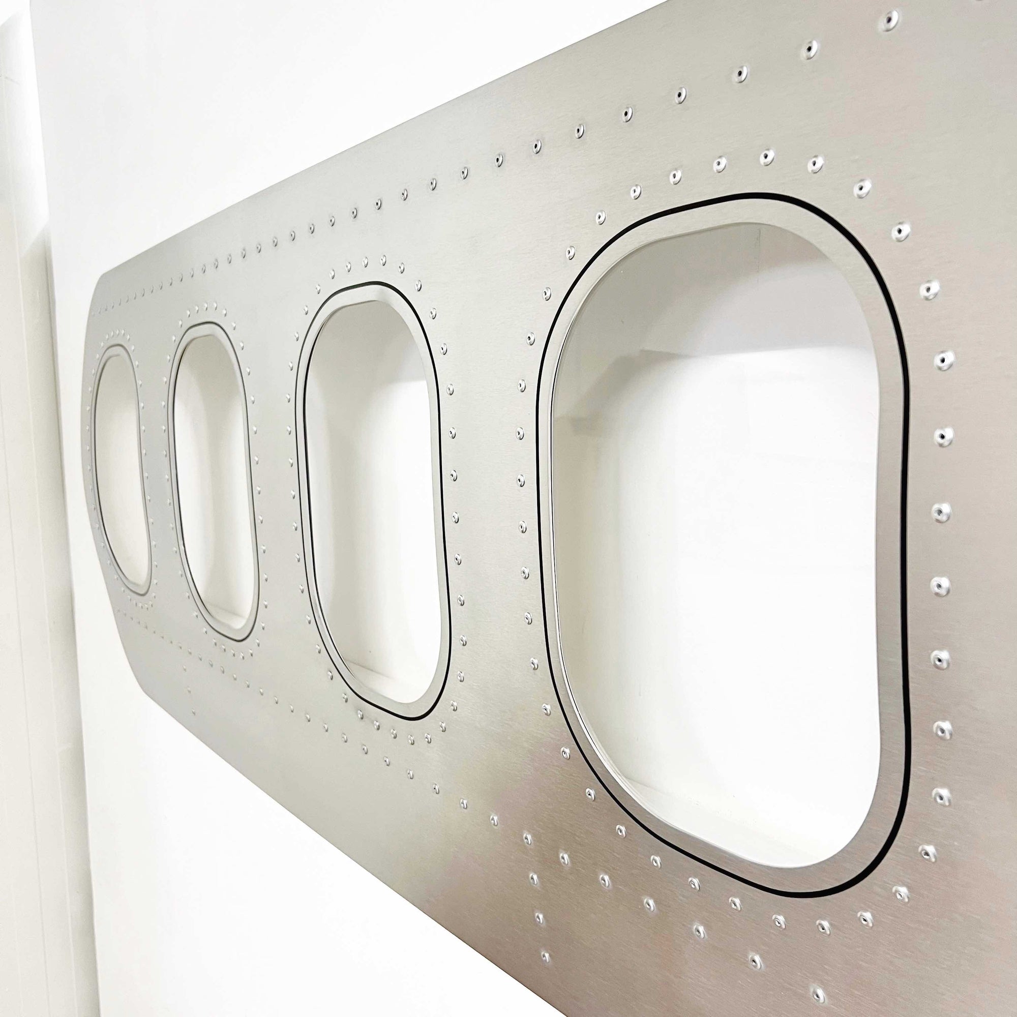 4er Flugzeugfenster Wanddekoration | Flugzeugmöbel als Luftfahrt-Geschenkidee 3
