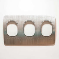 3er Flugzeugfenster Wanddekoration | Aluminium Aviation Design - aircraftwindows