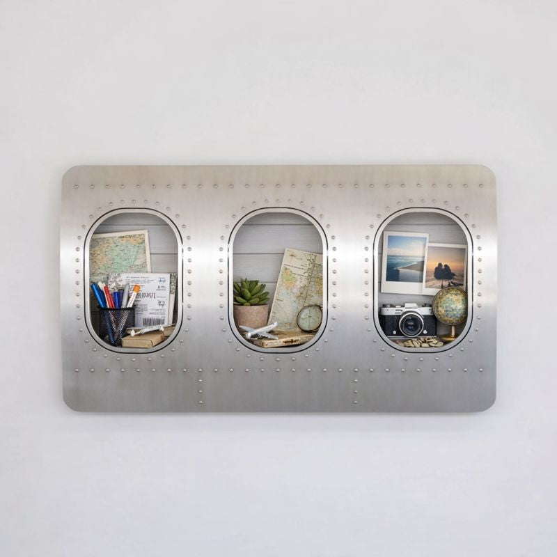 Flugzeugmöbel Wandbar im Aviation Design als dekoratives Wandregal und Geschenkidee für Piloten, Flugbegleiter und Weltenbummler
