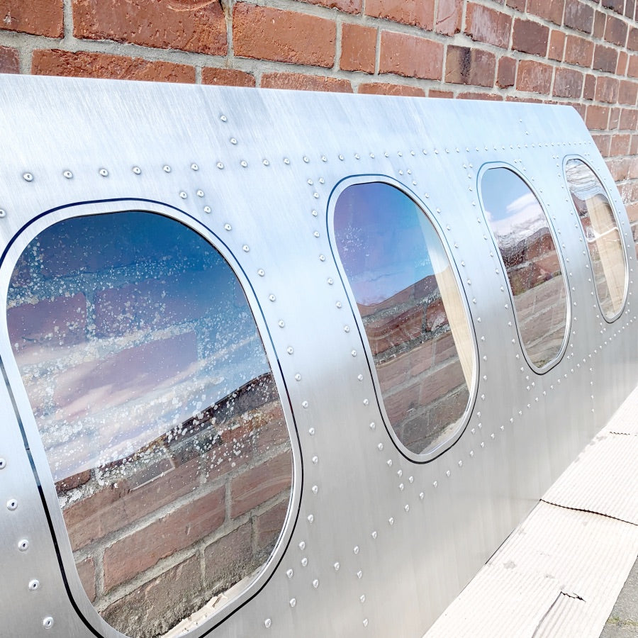4-Piece Aircraft Window Wall Art | Aviation-Inspired Furniture & Gift ...